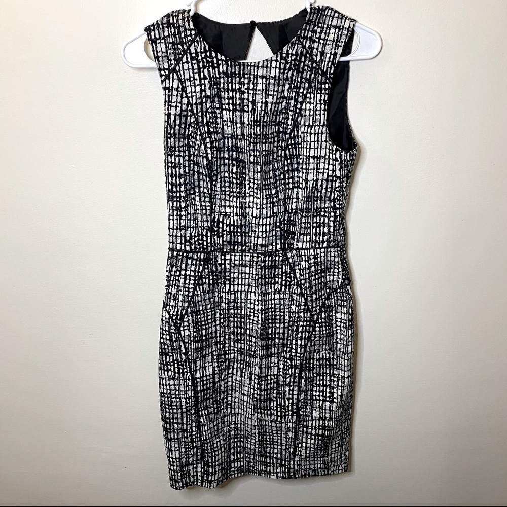 H&M Black white and grey dress